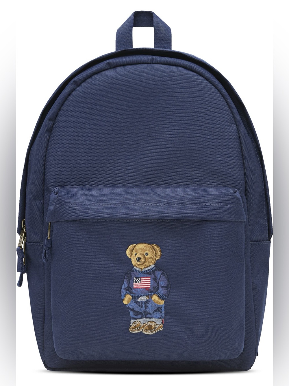 Polo by Ralph Lauren Navy Bear-Embroidered Backpack